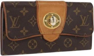 Louis Vuitton Pre-owned Wallets, female, Brown, Size: ONE SIZE Pre-owned Canvas Wallet