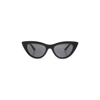 Alexander McQueen Accessoires, Dames, Zwart, ONE Size, Cat-Eye Zonnebril