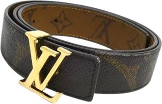 Louis Vuitton Pre-owned Belts, female, Brown, Size: ONE SIZE Pre-owned Canvas Belt