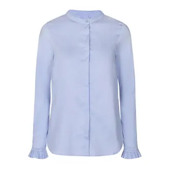 Mos Mosh Light Blue Mattie Shirt with Front Button Closure - female - MOS MOSH - Shirts - Blue - 2XL - Blouses & Shirts