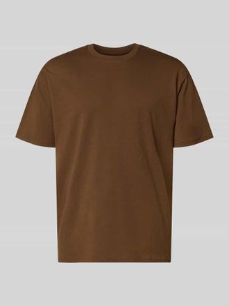 Jack & Jones Regular Fit T-Shirt mit Rundhalsausschnitt in Mittelbraun, Gr&ouml;&szlig;e XXL