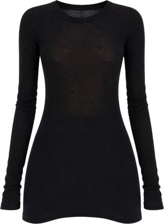 Rick Owens Black Crew Neck Knitted T-Shirt