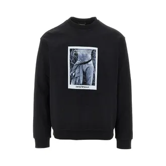 Emporio Armani Logo print crewneck sweatshirt Man XL