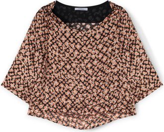 Motivi Blouse met devor&eacute; polkadottprint - Dames - Blouses - Roze - XS - Polyester - Overhemden