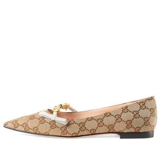 Gucci (WMNS) Gucci ballet flat Beige 677405-KY980-9770