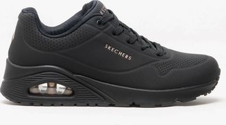 Skechers Womens Skechers 73690/BBK UNO STAND ON AIR Womens Trainers Black - Size: 6.5