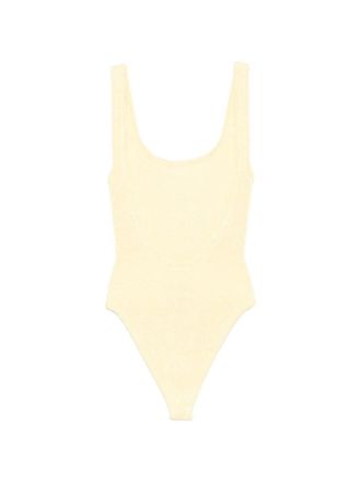 Hunza G Square Neck Swim Metallic Crinkle