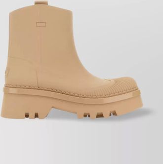 Chlo&eacute; rubber raina ankle boots