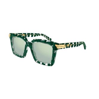Bottega Veneta Bv1005S Zonnebril - unisex - Accessoires - Groen - Maat: 53 MM