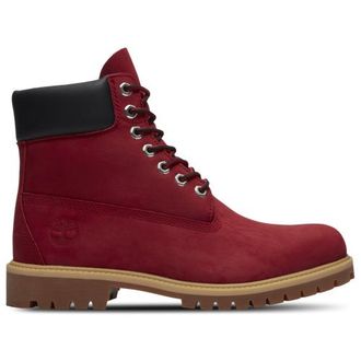 Timberland Mens 6 Premium Waterproof Boots - Dark Red/Red Size 10.0