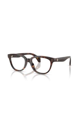 Moncler 50mm Rectangle optical glasses in Tortoise at Nordstrom