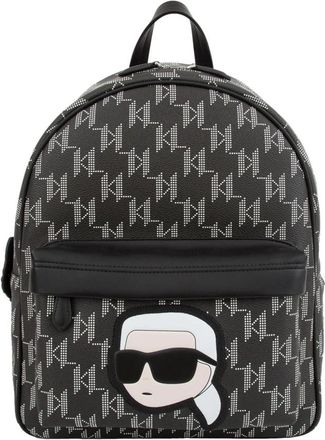 Karl Lagerfeld k/ikonik 2.0 mono cc rugzak Nero - Dames - Rugzakken - Zwart - ONE Size - Tassen