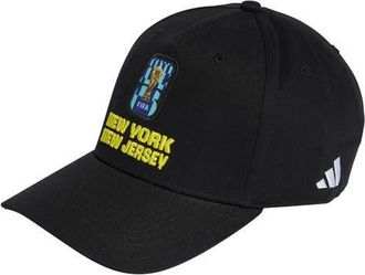 adidas FIFA World Cup 2026 New York/New Jersey Adjustable Twill Ball Cap in Black/White at Nordstrom