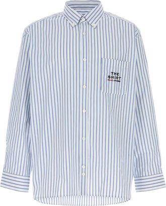 A.P.C. x Marc Jacobs Camicia a righe con taschino - Blu