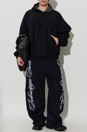 Balenciaga Reversible Hooded Jacket, Mens, Black