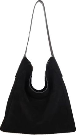 Generic Soft Suede Cow Leather Womens Shoulder Crossbody Bags Large Tote Bag Autumn Winter(K)