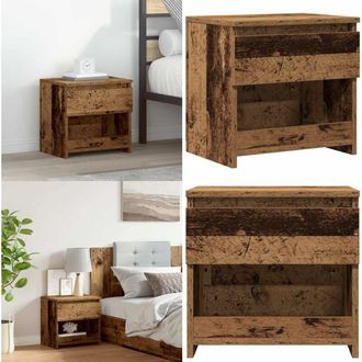 vidaXL Comodino Legno Antico 40x30x39 cm in Legno Multistrato - Comodino antico - Comodino multistrato
