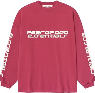 Fear of God T-shirt 90s a maniche lunghe con logo - Rosso
