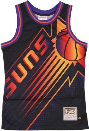 Mitchell & Ness NBA Big Face Basketball Tank Top - Heren - Fitness - Zwart - XL - Polyester - Fitness