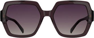 Kendra Scott Dira 56mm Rectangle Sunglasses in Violet at Nordstrom