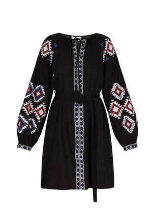 Usha Jurk Dames zwart