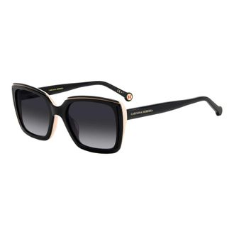 Carolina Herrera Black Nude/Dark Grey Shaded Sunglasses