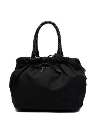 Prada 2013-2025 Tessuto Bow satchel - Zwart