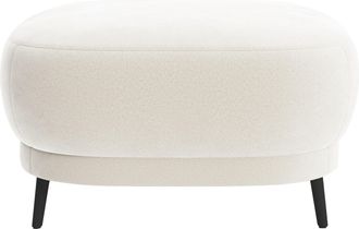 Sit&more Polsterhocker »Blues« mit Metallfüssen, schwarz-matt