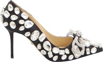 Mach & Mach Black Embellished Pumps
