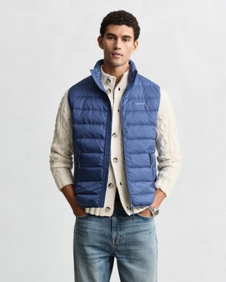 GANT Men Light Down Vest (XXXL) VINTAGE BLUE