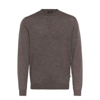 Matinique Merino Pullover Bruine Grond Melange - Heren - Truien - Bruin - Maat: S Wol