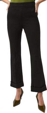 Joseph Ribkoff Heavy Knit Pull On Flared Pants In Black