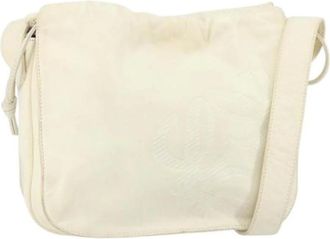 Loewe Pre-owned Bucket Bags, female, White, Size: ONE SIZE Pre-owned Leather Bucket Bag