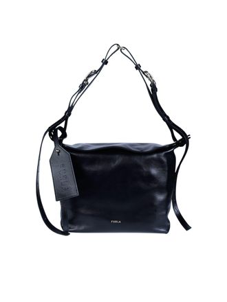 Furla Ginevra M Glossy Black Handbag