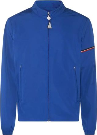 Moncler Heren, Jassen, Blauw, Maat: 2XL Poliester