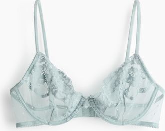 H&M B&uuml;gel-BH aus Spitze - Turquoise
