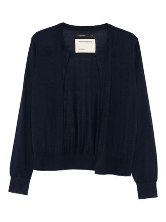 Frenckenberger mini open-front cardigan - Blue