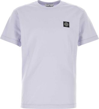 Stone Island Lilac Cotton T Shirt
