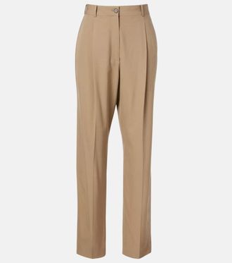The Row Gianni wool straight pants
