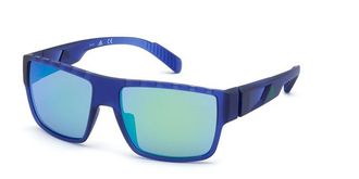Adidas Sport SP0006 91Q Mens Sunglasses Blue Size 57
