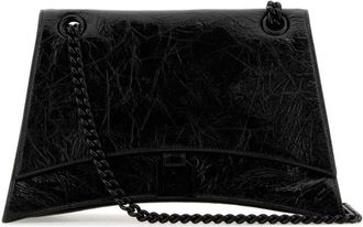 Balenciaga medium Crush shoulder bag - women - Leather/Calf Leather - OS - Black