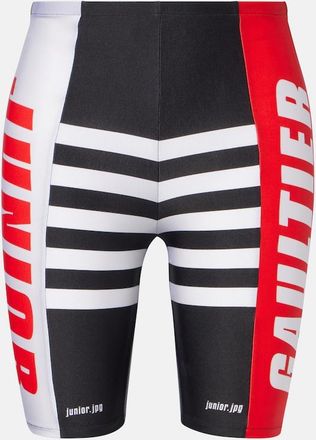 Jean Paul Gaultier Logo printed biker shorts
