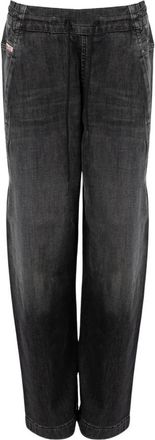 Diesel D-Krailey Jogger Jeans - Dames - Jeans - Zwart - Maat: W27 Katoen