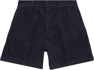 Fortela Bedford Herringbone Cotton Bermuda in Blue at Nordstrom, Size 33 Eu