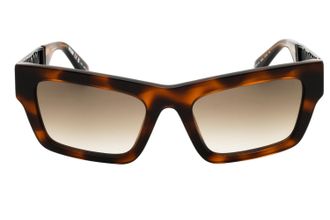 Moschino Tortoiseshell Rectangular Sunglasses - Brown