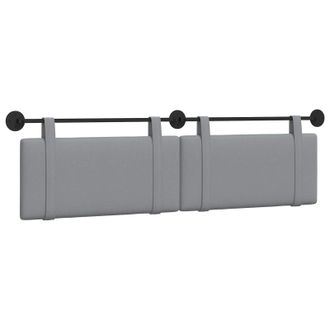 vidaXL Cabecero Colgante Gris Claro Tela Vidaxl