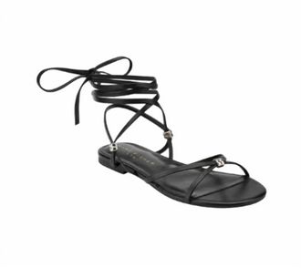 Marc Fisher Womens Este Ankle Wrap Sandals In Black