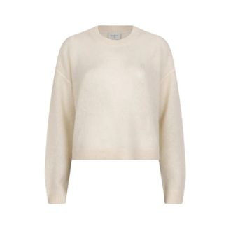 Dante6 Alpaca Trui in Havermout Cr&egrave;me - Dames - Ronde hals truien - Beige - XS - Wol - Truien & Vesten