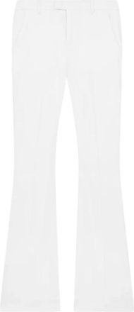 Dondup Pantaloni Tina Bootcut - Dames - Wijde Broeken - Wit - S - Linnen - Broeken