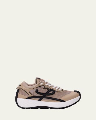 Loewe Mens Pogo Mix-Media Sneakers